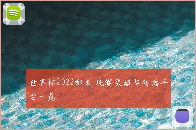 世界杯2022哪看 观赛渠道与转播平台一览
